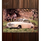 Металлическая табличка Saab 96 583
